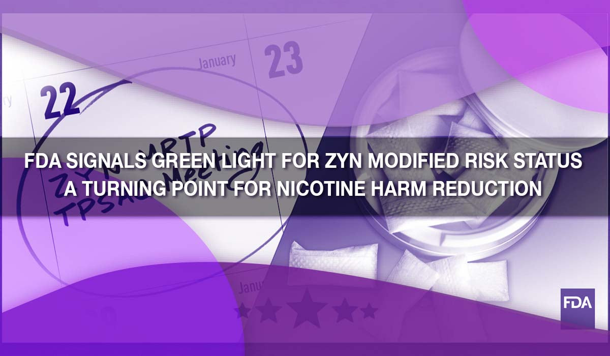 FDA Signals Green Light for ZYN Modified Risk Status — A Turning Point for Nicotine Harm Reduction