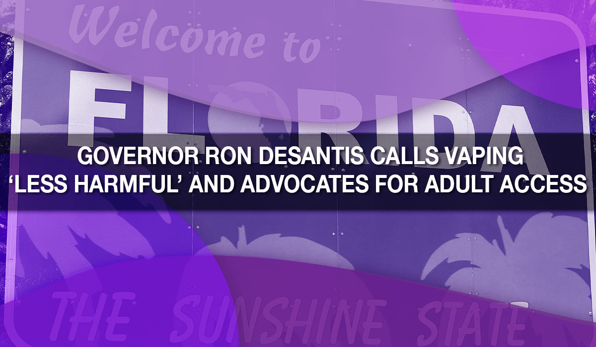 Governor Ron DeSantis Calls Vaping ‘Less Harmful’ and Advocates for Adult Access