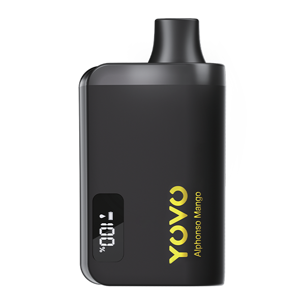 Alphonso Mango YOVO JB8000 Black Golden Vapes Alphonso Mango YOVO JB8000 Black Golden Vapes