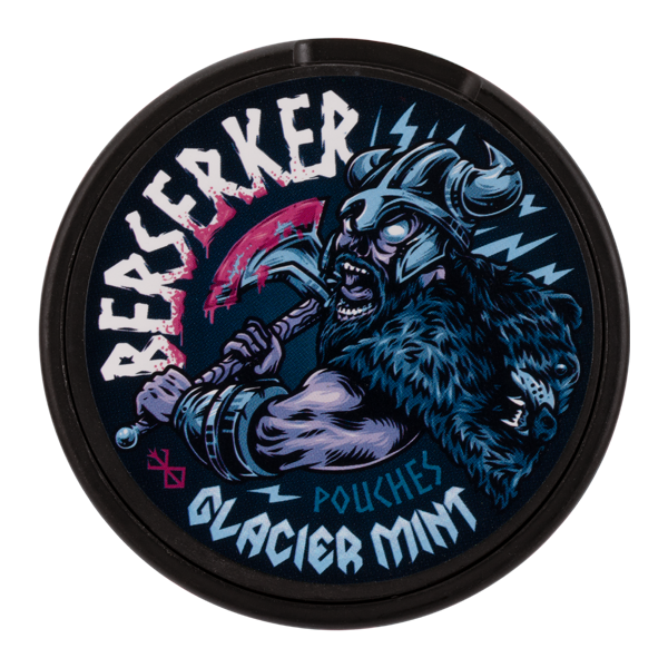 Glacier Mint BERSERKER Caffeine Pouches