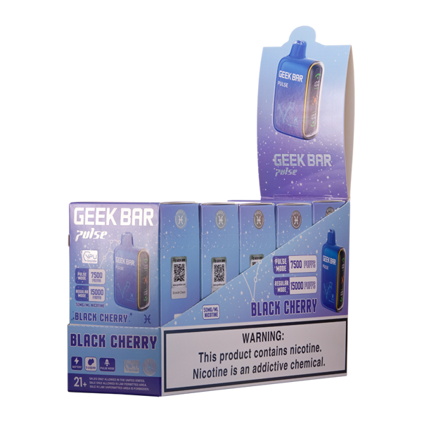 Pisces Black Cherry Geek Bar Pulse 5-Packs