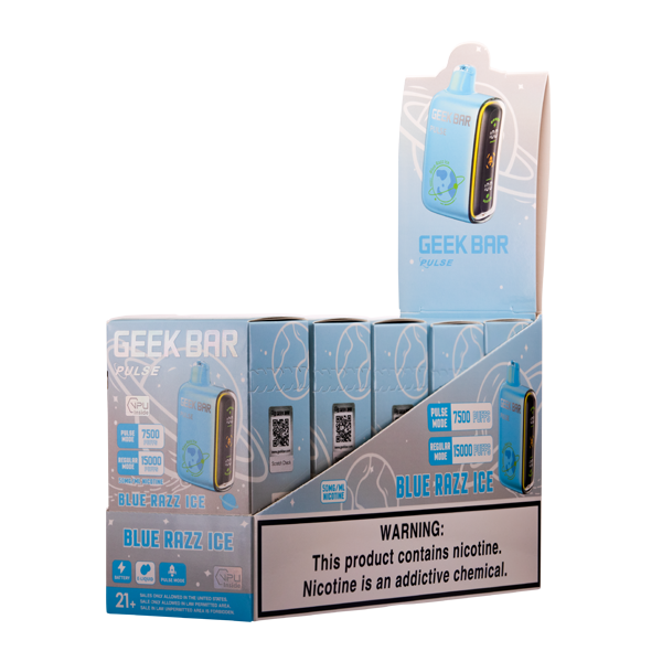 Blue Razz Ice Geek Bar Pulse Vape 5-Pack