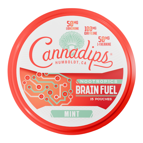 Mint CANNADIPS Brain Fuel Pouches