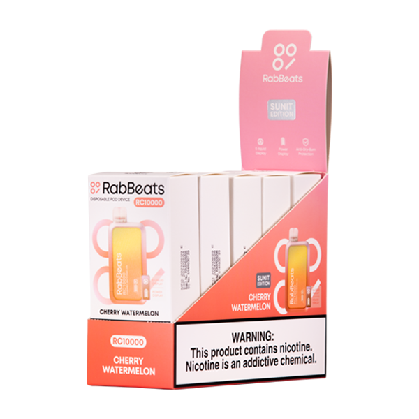 Cherry Watermelon Rabbeats RC10000 Vape 5-Pack