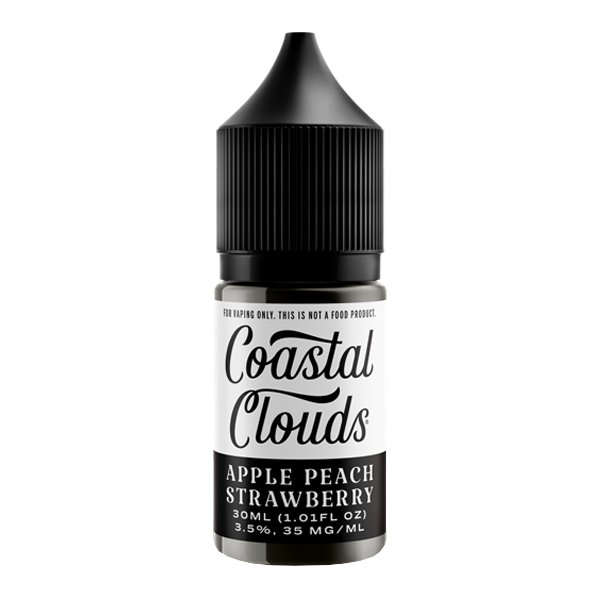 Apple Peach Strawberry Coastal Clouds Salt Nic Vape Juice