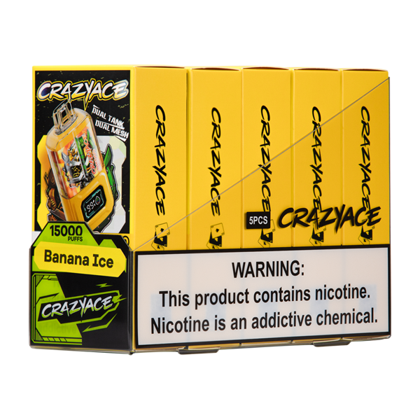 Banana Ice B1500 Crazy Aces Disposables5-Pack