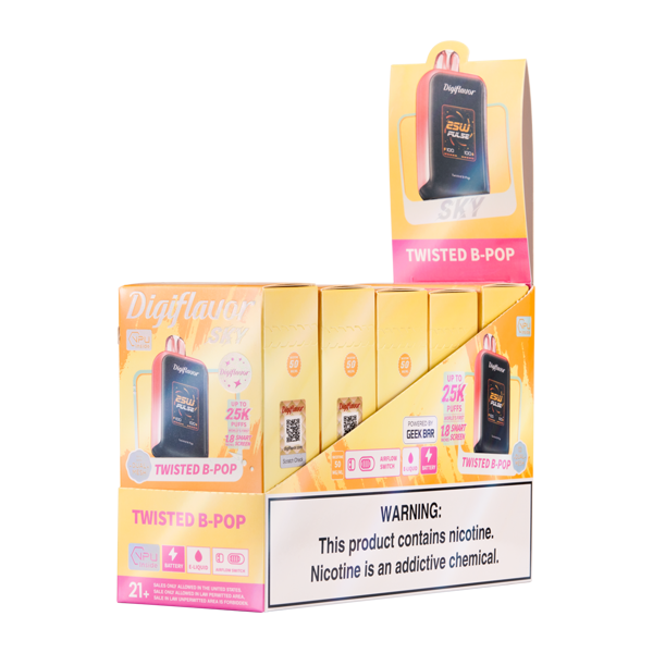 5 Pack of Twisted B-Pop DIGIFLAVOR SKY