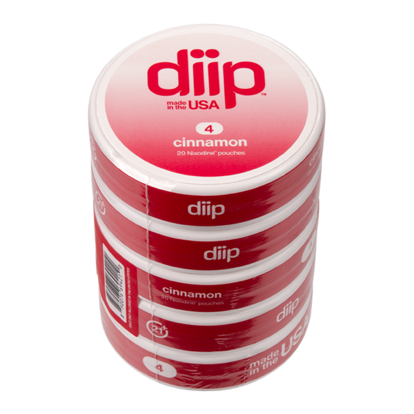 Roll of 4 Cinnamon DIIP Reset Nixodine Pouches