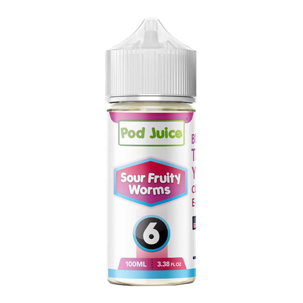 Sour Fruity Worms Pod Juice Nixodine 100ml 6