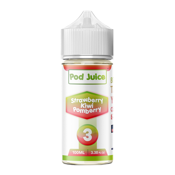 Strawberry Kiwi Pomberry POD JUICE Nixodine 100ml 3