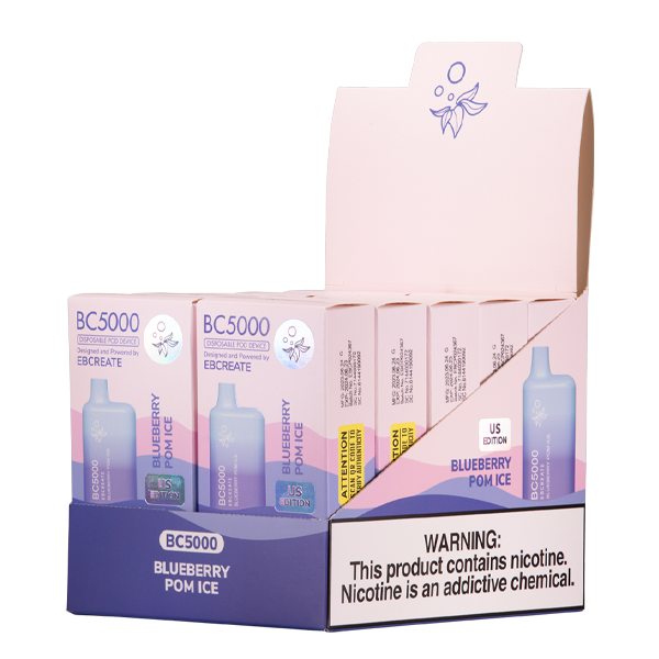 Blueberry Pom Ice EB Design BC5000 Vape 10-Pack