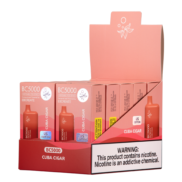 Cuba Cigar Elf Bar BC5000 Vape Bundle 10-Pack