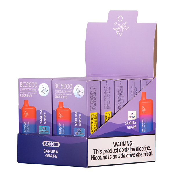 Sakura Grape Elf Bar Disposable Vapes 10-Pack