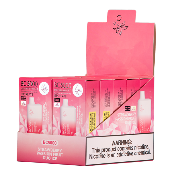 Strawberry Passion Fruit Duo Ice BC5000 Vape by Elf Bar 10-Pack