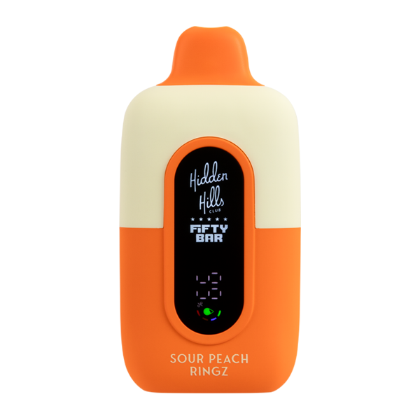 Sour Peach Ringz Hidden Hills X Fifty Bar 20K Vape Sour Peach Ringz Hidden Hills X Fifty Bar 20K Vape