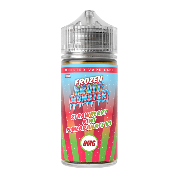Strawberry Kiwi Pomegranate Ice MONSTER LABS Frozen Fruit Monster ZERO Nicotine 100ml