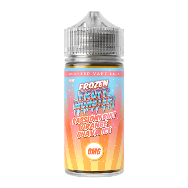 Passion Orange Guava Ice Frozen Fruit Monster eJuice Nicotine Free 100 Passion Orange Guava Ice Frozen Fruit Monster eJuice Nicotine Free 100