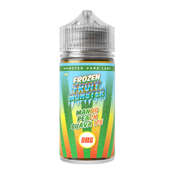 Mango Peach Guava Ice Frozen Fruit Monster eJuice Nicotine Free 100ml Mango Peach Guava Ice Frozen Fruit Monster eJuice Nicotine Free 100ml