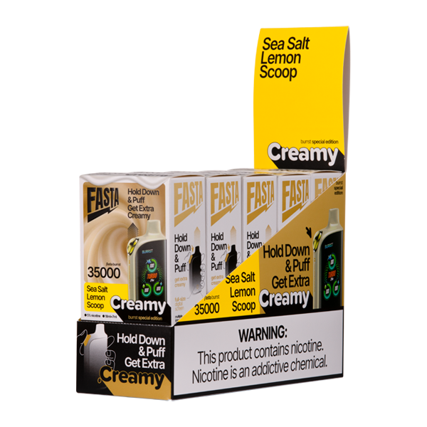 5 pack of Sea Salt Lemon Scoop FASTA Burrst (Creamy Edition)