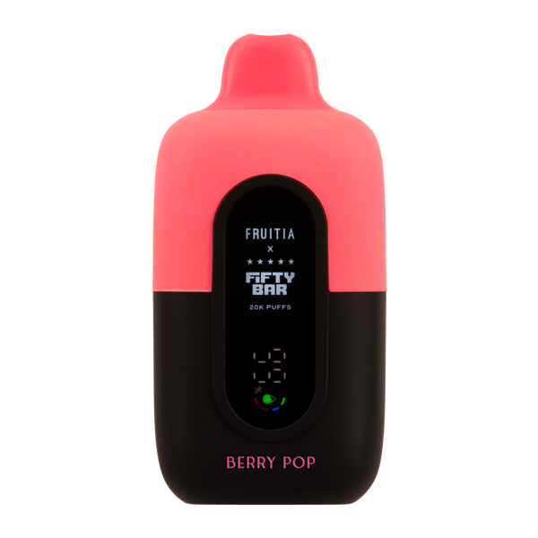 Berry Pop FRUITIA X Fifty Bar 20K Vape