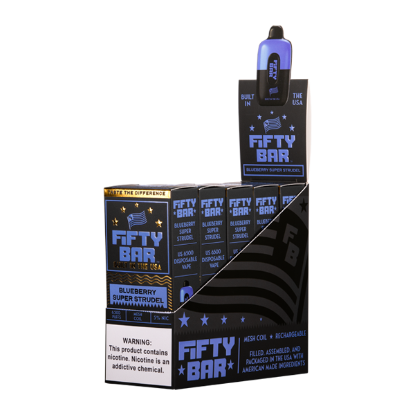 Blueberry Super Strudel Fifty Bar Vape 5-Vape