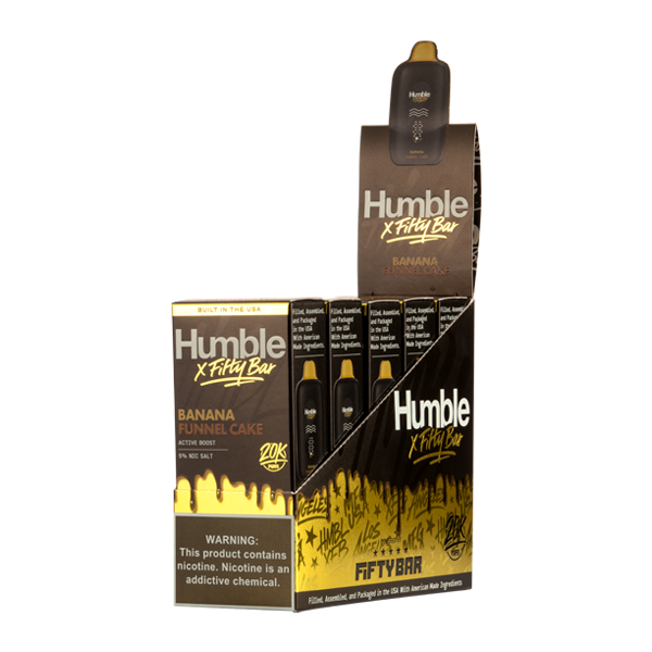 Banana Funnel Cake HUMBLE X Fifty Bar 20K Vapes