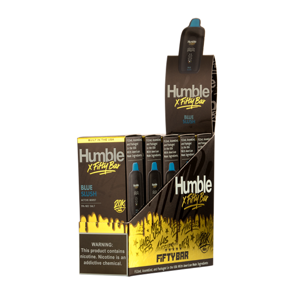 Blue Slush HUMBLE X Fifty Bar 20K Vapes