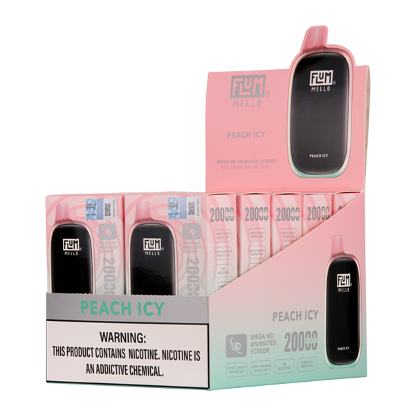 Peach Icy FLUM Mello Vapes