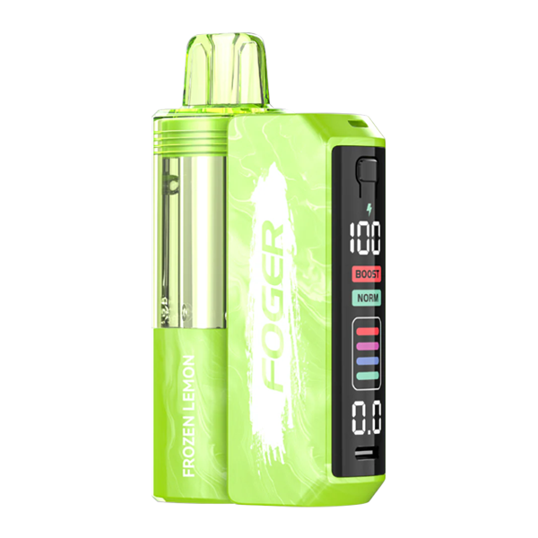 how much is elf bar vape Foger Vape Blinking Green Lightning Bolt Sour Apple Ice FOGER Switch Pro  Disposable
