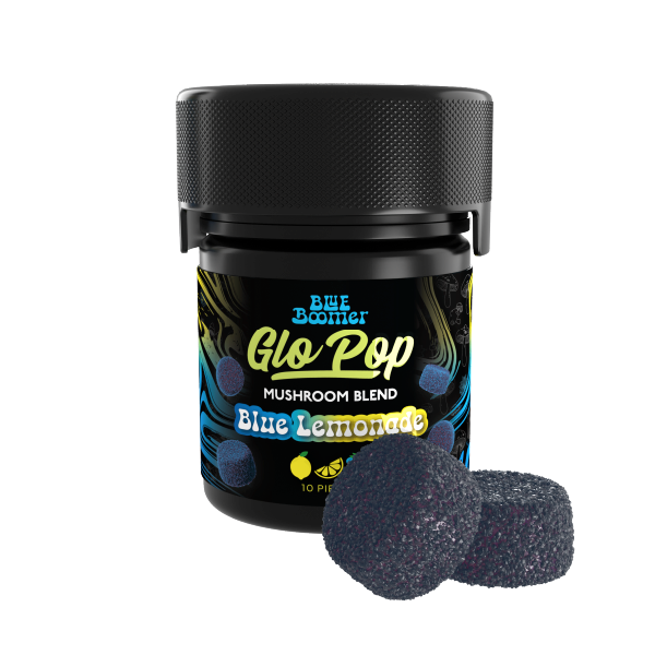 Blue Lemonade Mushroom Blend Glo Pop Gummies