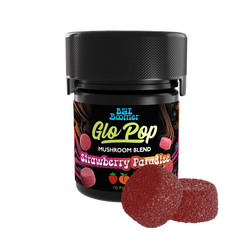 Strawberry Paradise Blue Boomer 10ct Glo Pop Gummies