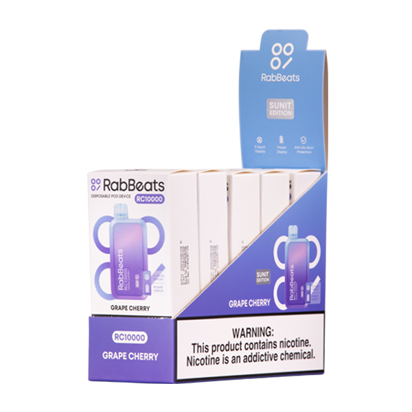 Grape Cherry Rabbeats RC10000 Vape 5-Pack