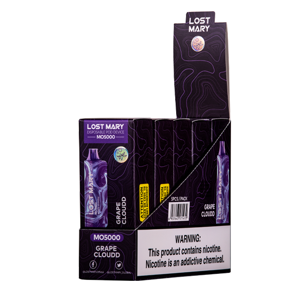 Grape Cloudd (Grape Jelly) Lost Mary MO5000 Vape 10pk