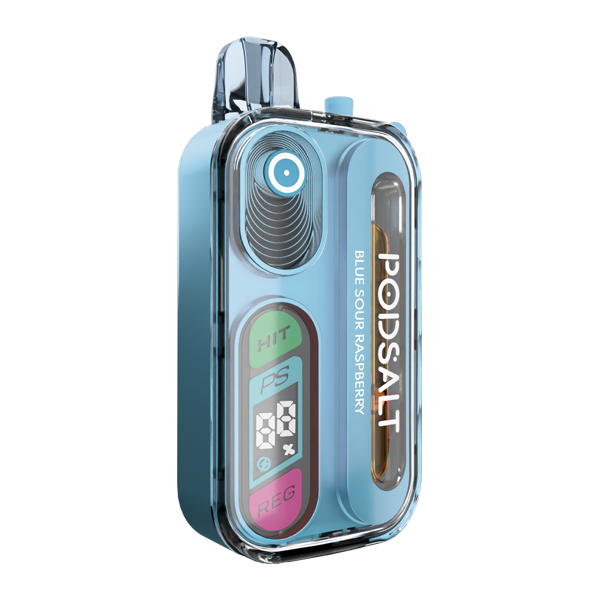 black vape Blue Sour Raspberry POD SALT Hit 40K