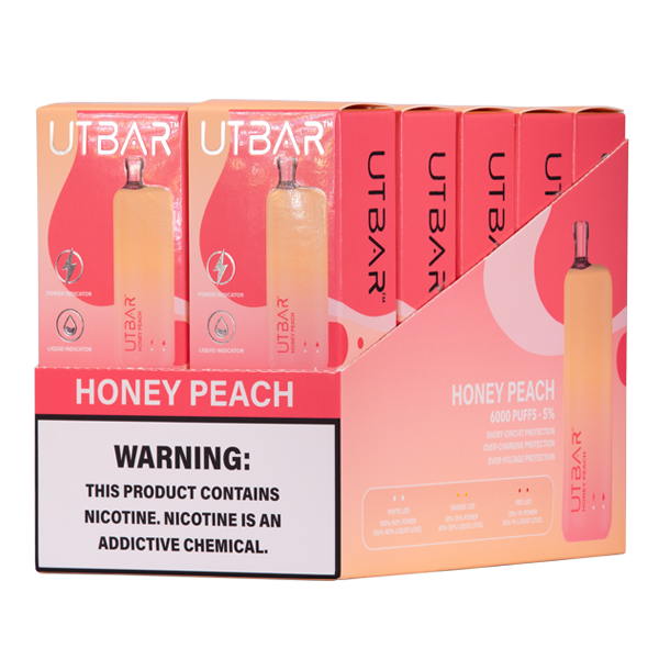 Honey Peach UT Bar Vape 10-Pack