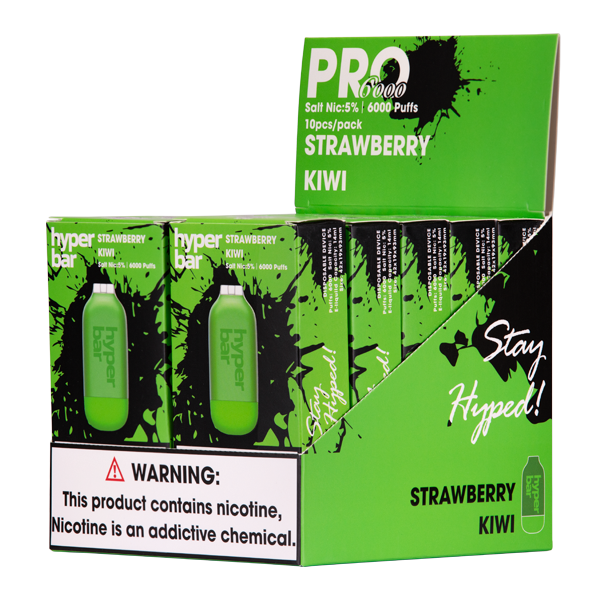 Strawberry Kiwi Hyper Bar Vape 10-Pack