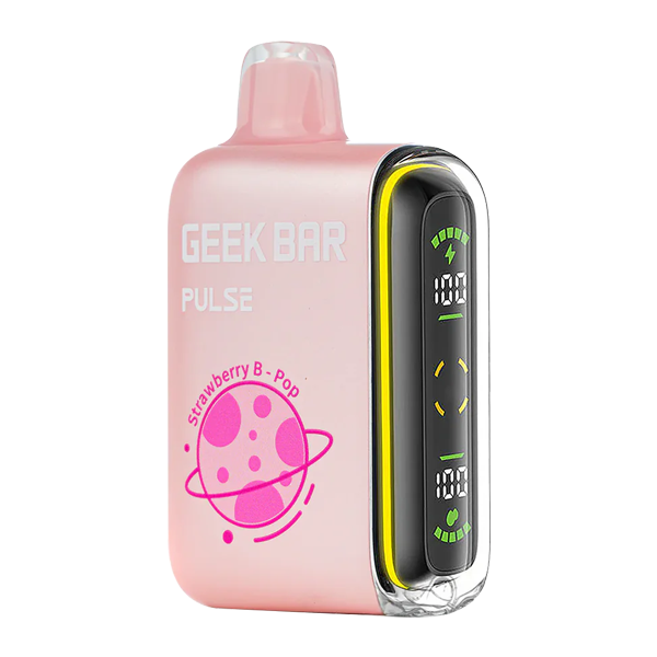 Strawberry B-Pop Geek Bar Pulse Nicotine-Free Vape