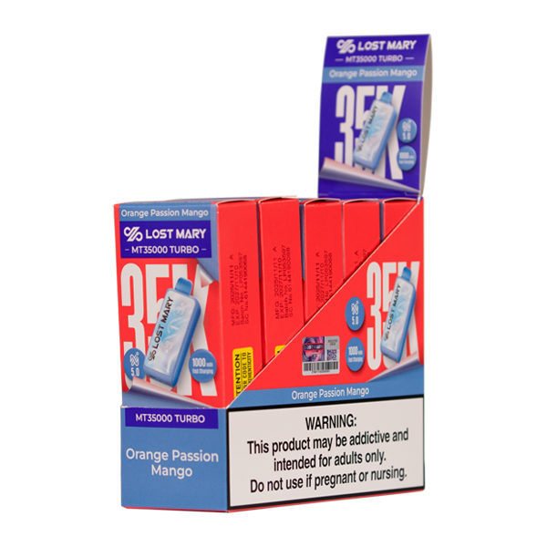 Orange Passion Mango LOST MARY MT35000 TURBO Nixodine Vapes