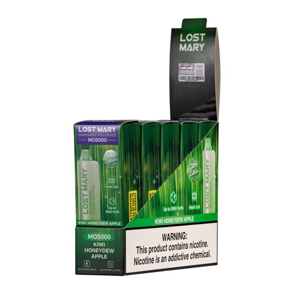 Kiwi Honeydew Apple Lost Mary MO5000 (Glitter Edition) 5-Pack