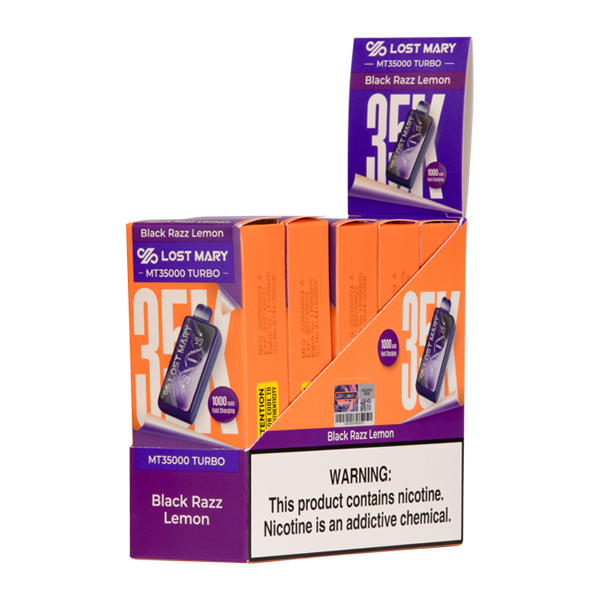 Black Razz Lemon Lost Mary MT35K Turbo Disposables