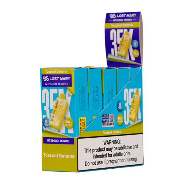 Toasted Banana LOST MARY MT35K TURBO Nixodine Vapes