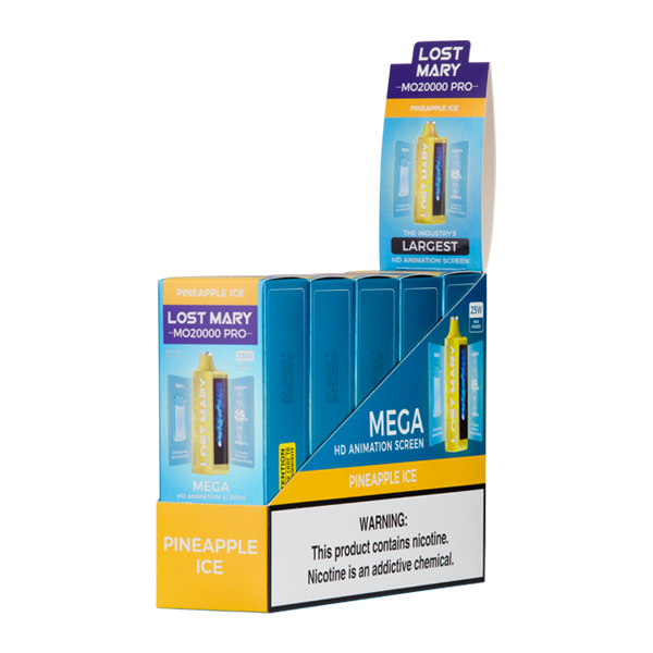 Pineapple Ice Lost Mary MO20000 PRO Vape 5-Pack