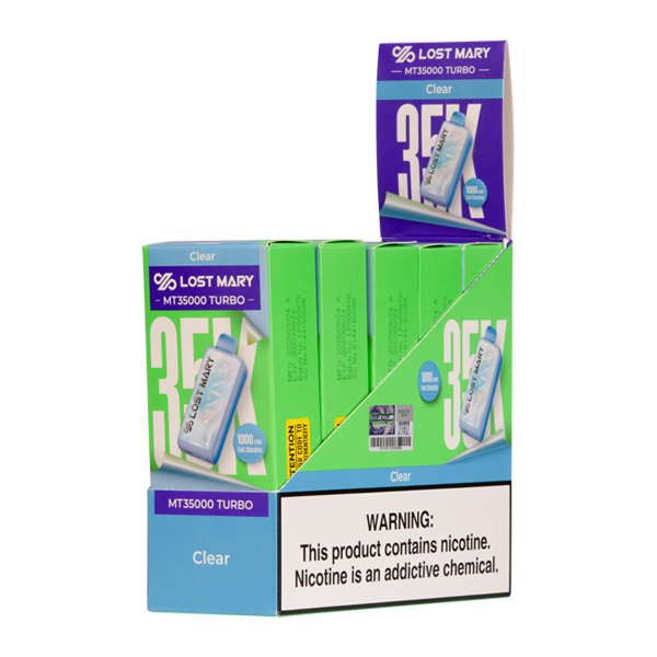 Clear Lost Mary MT35K Turbo Vapes
