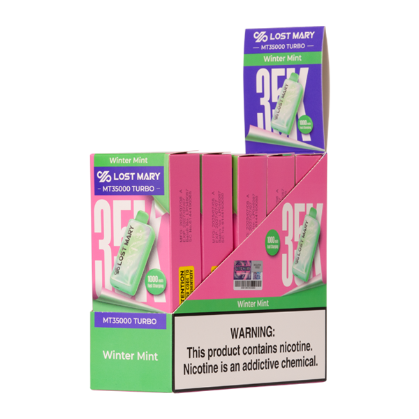 Winter Mint LOST MARY MT35000 TURBO Vapes