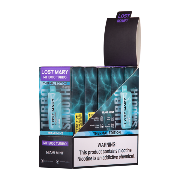 Miami Mint Lost Mary Mt15000 Turbo Disposable 5 Pack