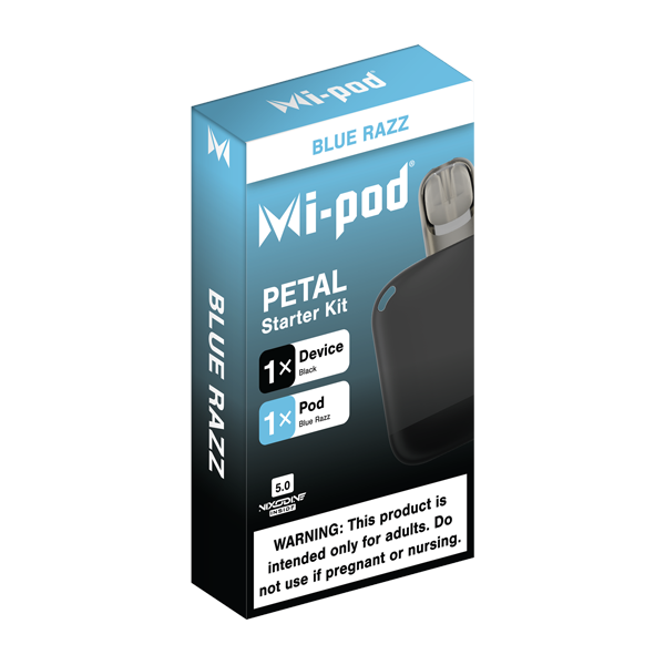 Blue Razz MI-POD Petal Starter Kit- Packaging