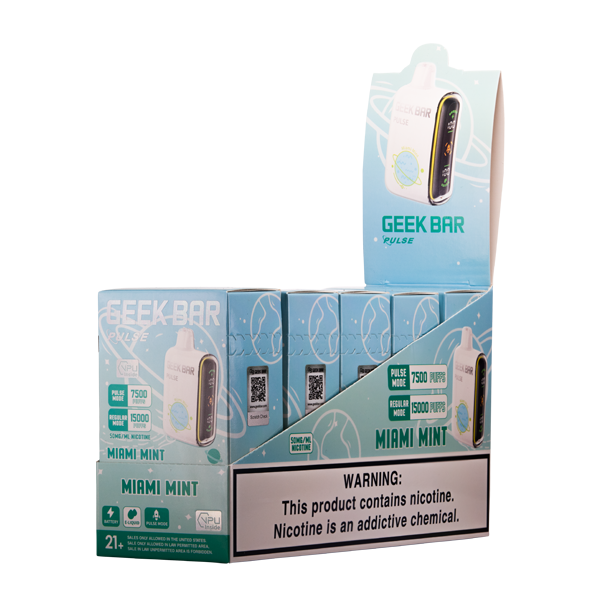 Miami Mint Geek Bar Pulse Vape 5-Pack