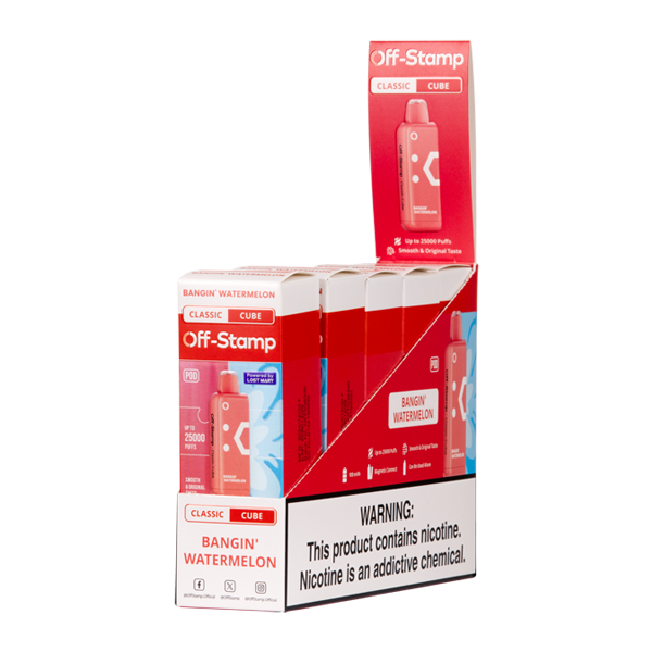 5 Pack of Bangin' Watermelon Off Stamp Classic Cube Pod