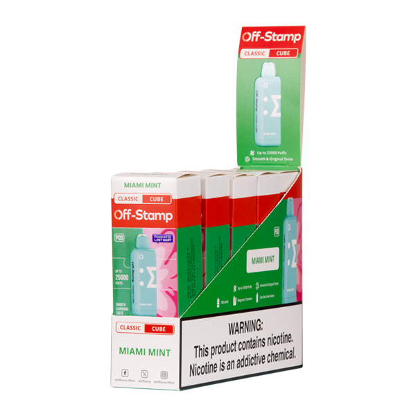 5 Pack of Miami Mint Off Stamp Classic Cube Pod