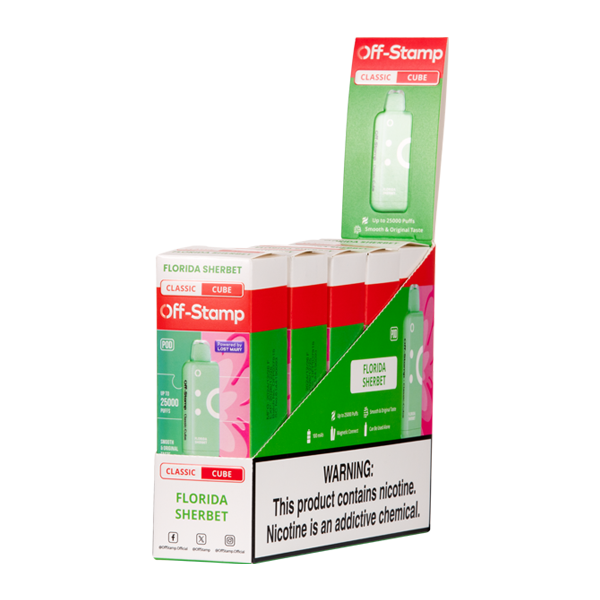 5 Pack of Florida Sherbet Off Stamp Classic Cube Pod